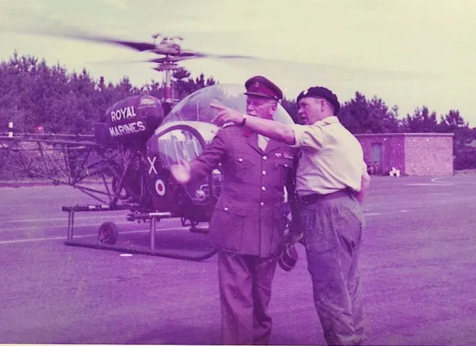 Arriving for the first UDR passing-out parade at Ballykinler.