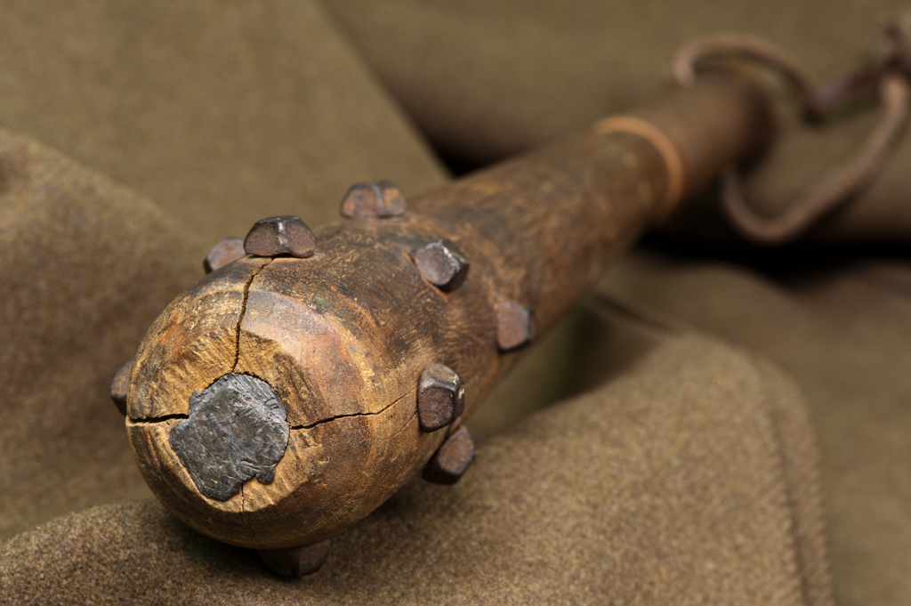First World War studded, lead filled truncheon
