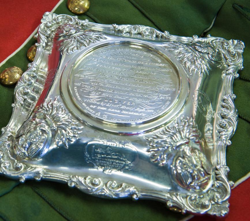 Silver base to Captain Robe's gold and diamond encrusted snuff box