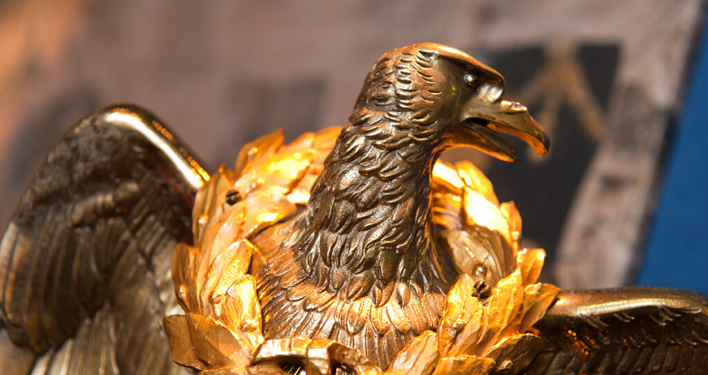 Replica of a French Eagle captured during the Napoleonic Wars