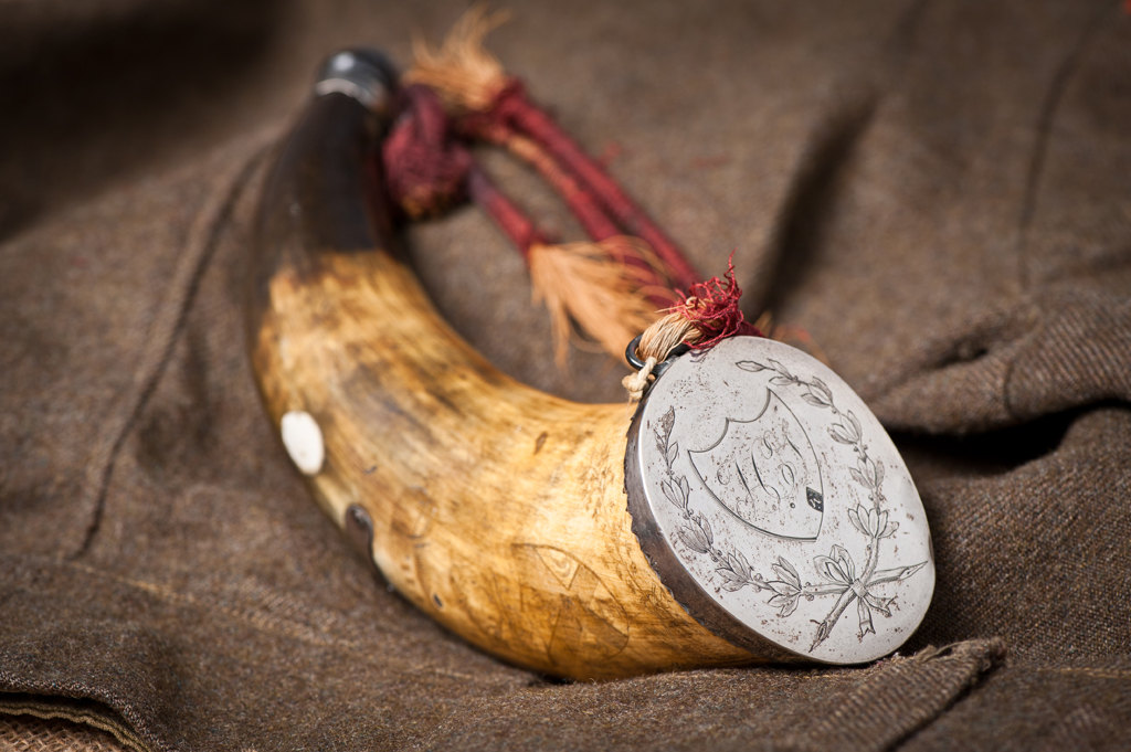 Captain Charlton Smith’s powder horn