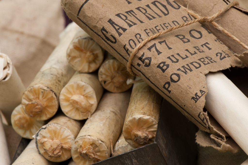 Musket cartridges circa 1858