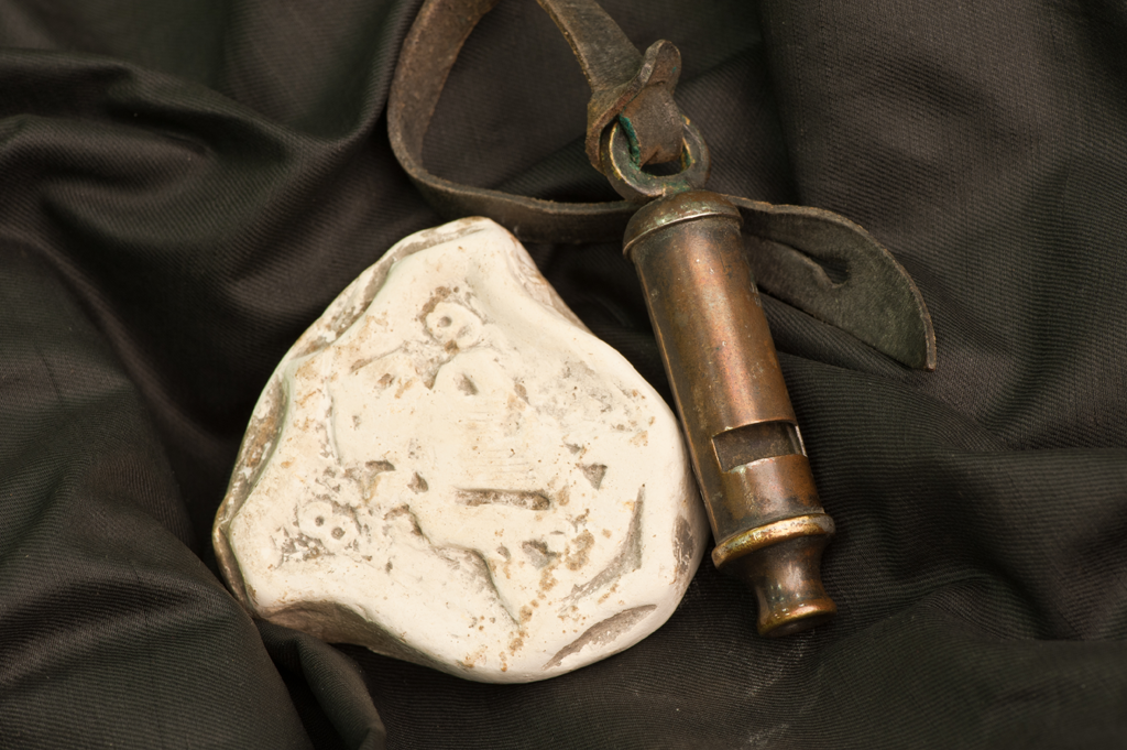 Piece of chalk taken from the Somme battlefield